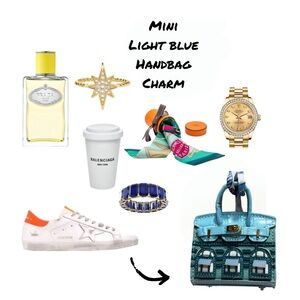 Mini Light Blue Handbag Charm